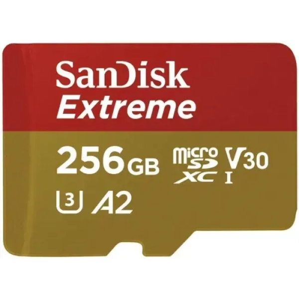 SanDisk Extreme 256GB 190mbps microSDXC UHS-I Memory Card (SDSQXAV-256G-GN6MN)